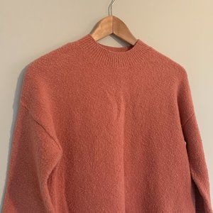& Other Stories Pink Mock Neck Sweater
